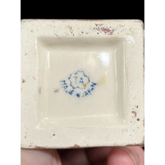 Art Deco 1940 Porcelain Gold Gild Cherub on Opalescent Globe Orb Japan Fine Art - Picture 9 of 9